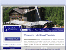 Tablet Screenshot of chaletvaldotain.it